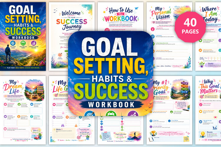Goal Setting, Habits & Success Workbook example image 1