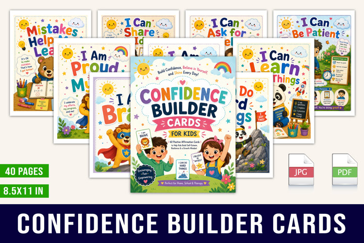 Confidence Builder Cards for Kids example image 1