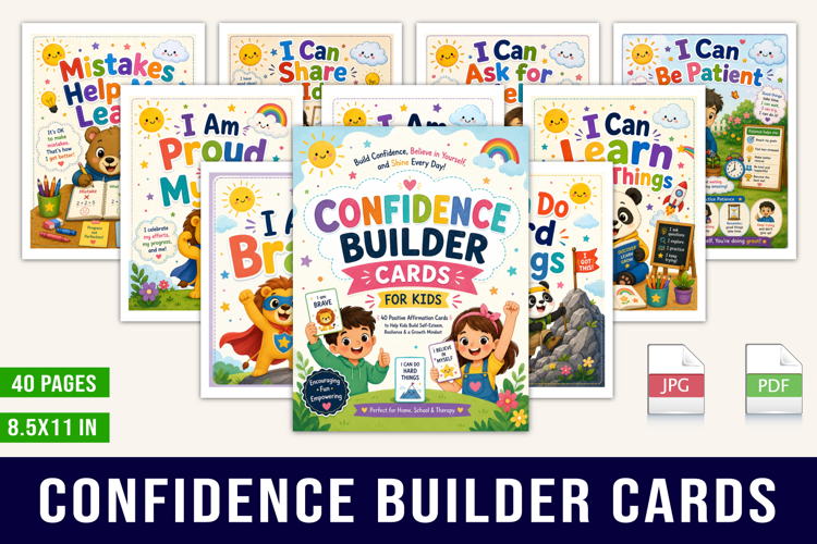 Confidence Builder Cards for Kids