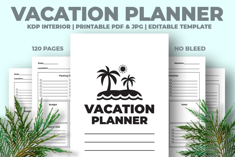 Vacation Planner KDP Interior example image 1