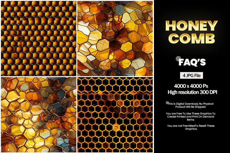 Honeycomb Square Coaster - 04 Variations
