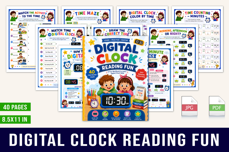 Digital Clock Reading Fun