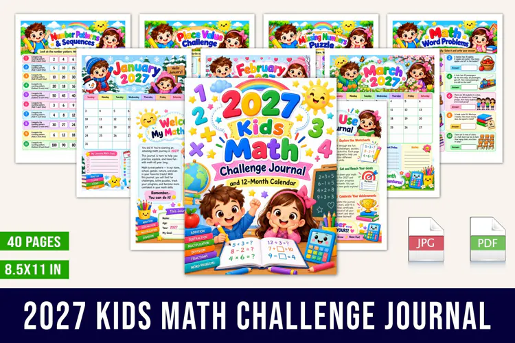 2027 Kids Math Challenge Journal