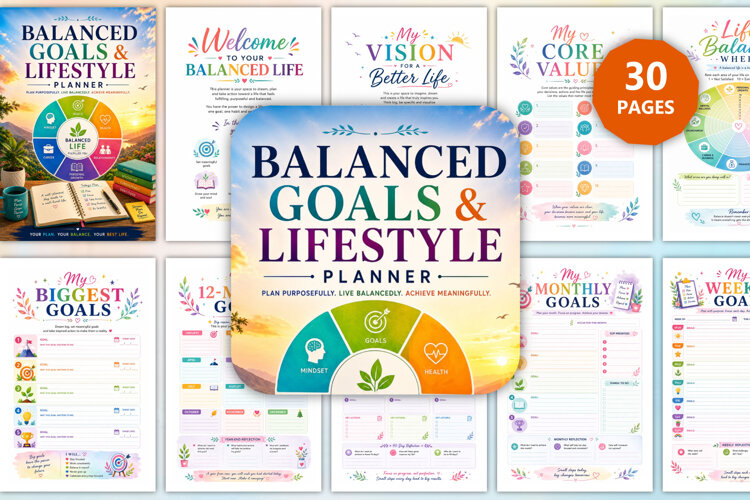 Balanced Goals & Lifestyle Planner example image 1