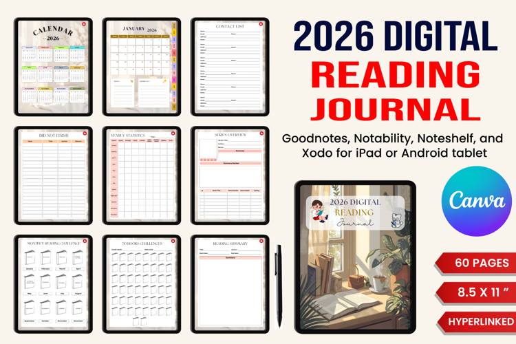 2026 Digital Reading Journal
