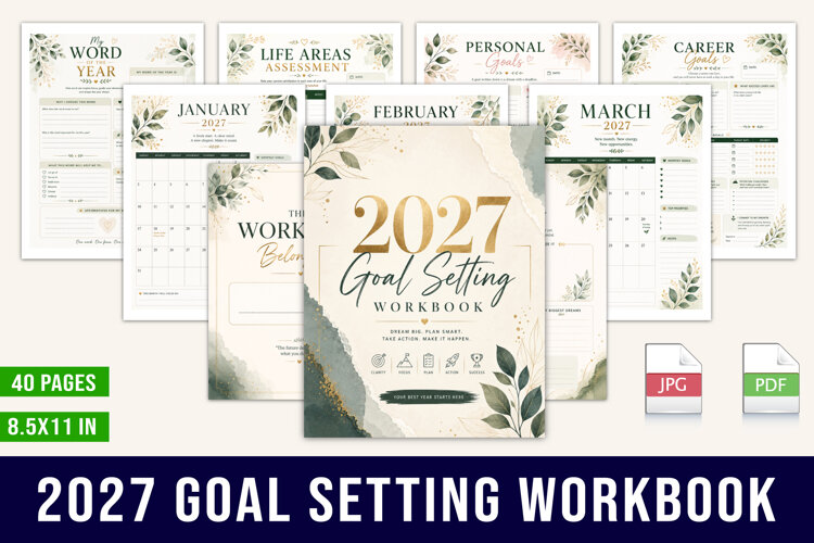 2027 Goal Setting Workbook example image 1