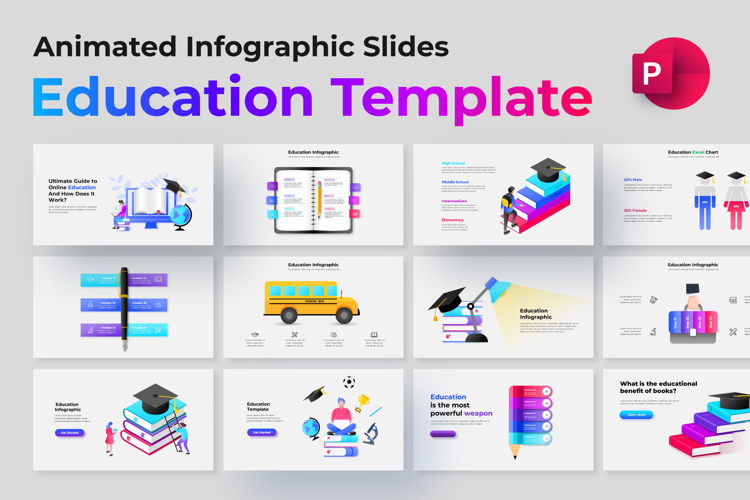 Animated Education PowerPoint Template