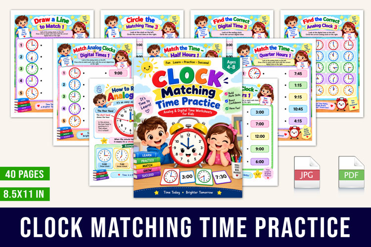 Clock Matching Time Practice