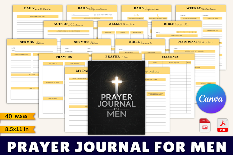 Prayer Journal for Men