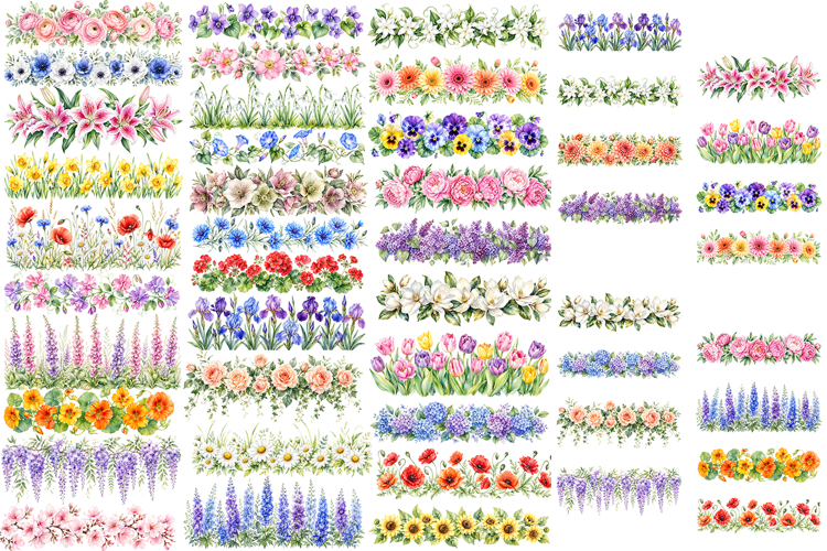 Floral Border Png