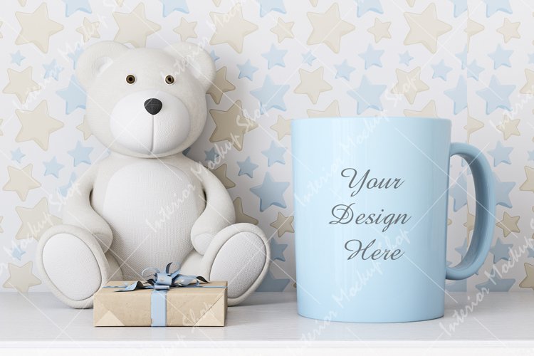 Mug mockup, Baby, styled, mockup, digital example image 1