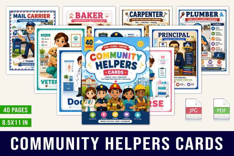 Community Helpers Cards