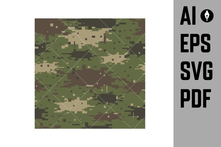 Camouflage pattern. Design element for poster, clothes decor example image 1