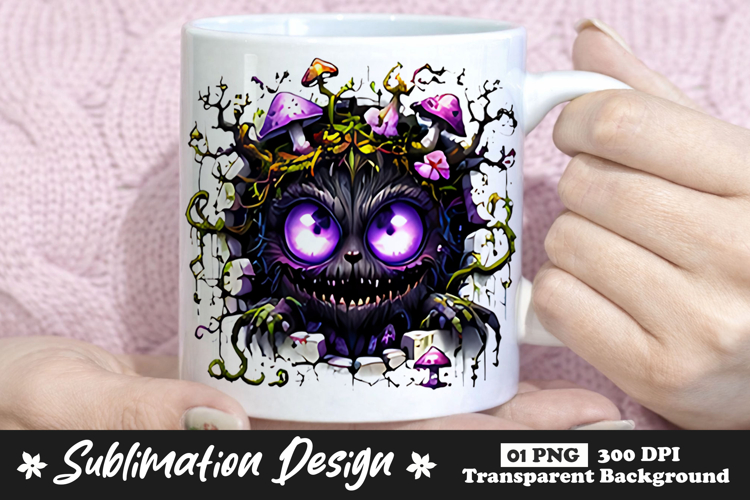 Purple Forest Monster Clipart Sublimation PNG