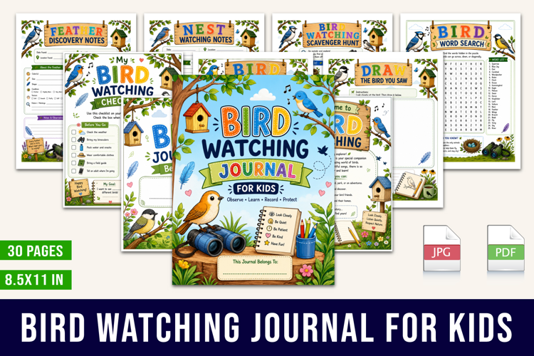 Bird Watching Journal for Kids