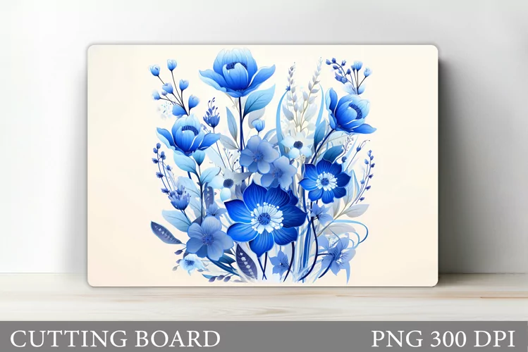 Flowers Cutting Board Sublimation. Wildflowers Cutting Board