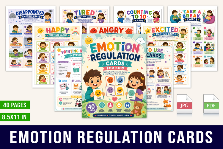 Emotion Regulation Cards for Kids