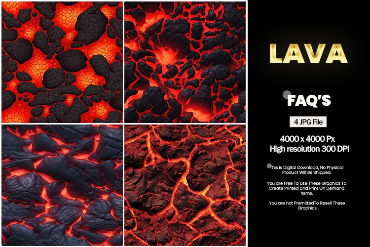 Lava Square Coaster - 04 Variations