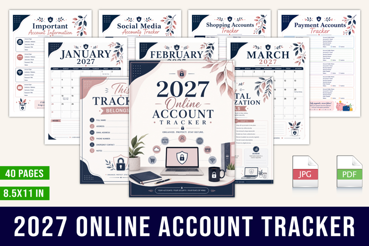 2027 Online Account Tracker