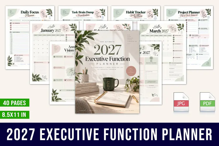 2027 Executive Function Planner
