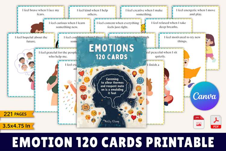 Emotion 120 Cards Printable