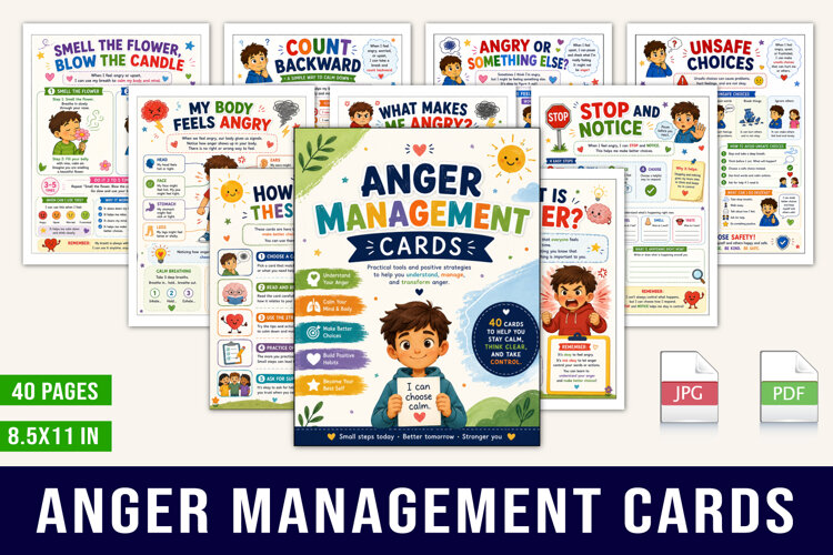 Anger Management Cards example image 1