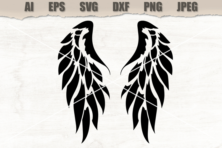 Angel Wing Silhouette Image 19