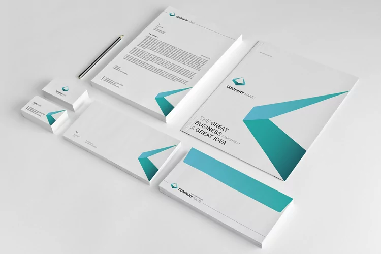 Minimal Brand Identity, Illustrator Template
