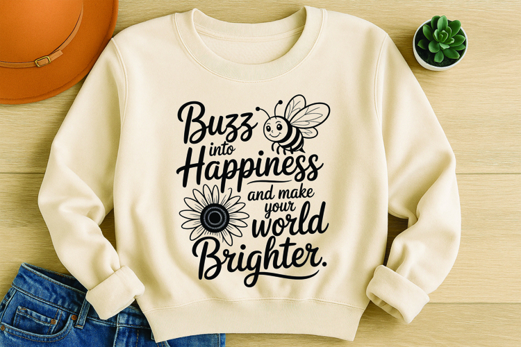 Bee Quote SVG T-Shirt Design