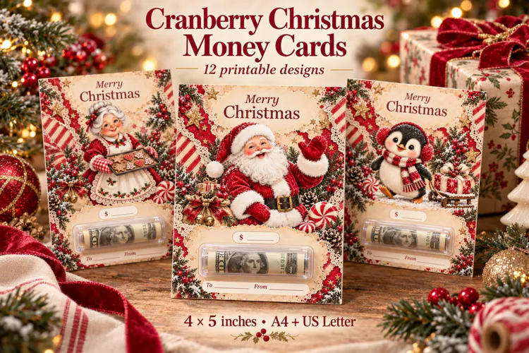Printable Christmas Money Cards