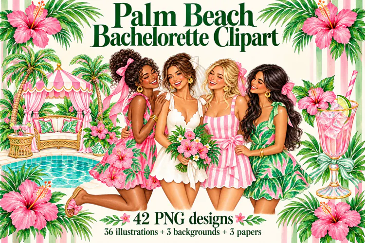 Bachelorette Clipart Palm Beach