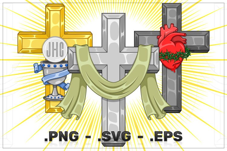 Cross with Christian Symbolism example image 1