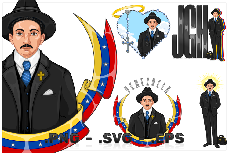 Vector Venezuelan saint canonized