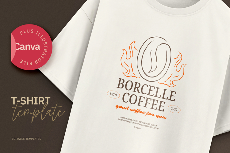 Coffee Roaster Minimalist T-Shirt Design