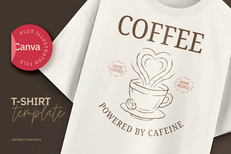 Coffee Lover Retro T-Shirt Design