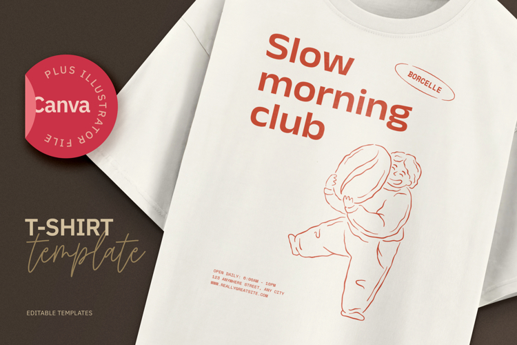 Slow Morning Club Minimalist T-Shirt