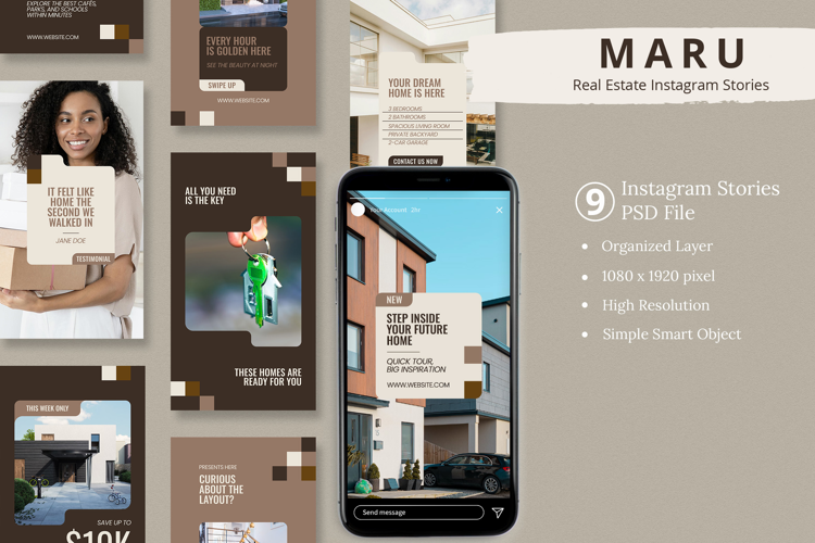 Real Estate Promotion Instagram Story & Canva Template