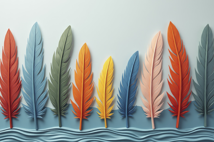 Feathers Clipart Image 16