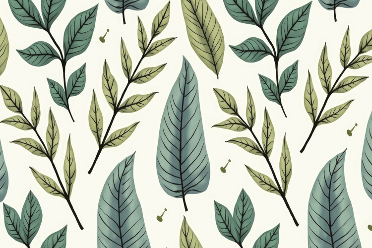 Green Tropical Leaves Background example image 1