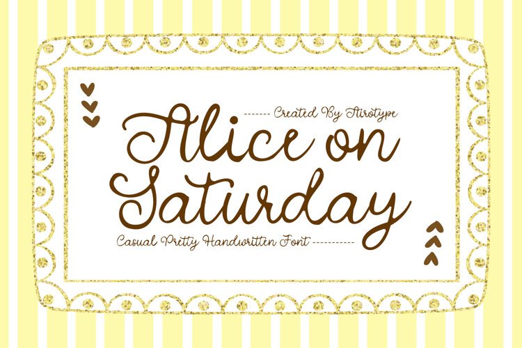 Alice on Saturday - Imperfect Handwritten Font
