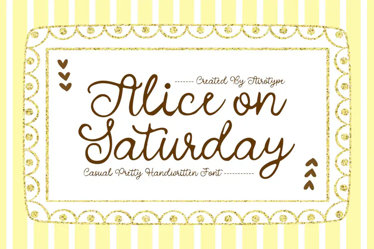 Alice on Saturday - Imperfect Handwritten Font