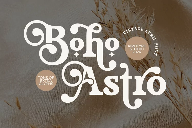 Boho Astro - Modern Vintage Serif Font