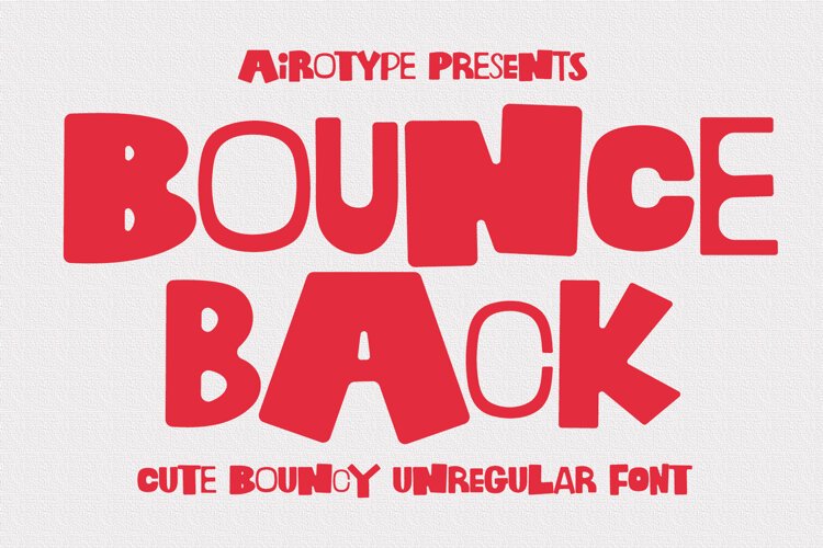 Bounce Back - All Caps Random Font example image 1