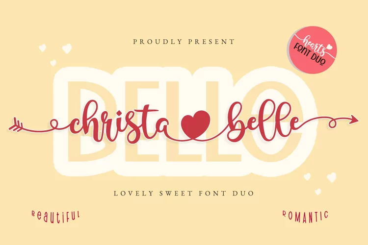 Christabelle Font Duo - Heart Connection Font