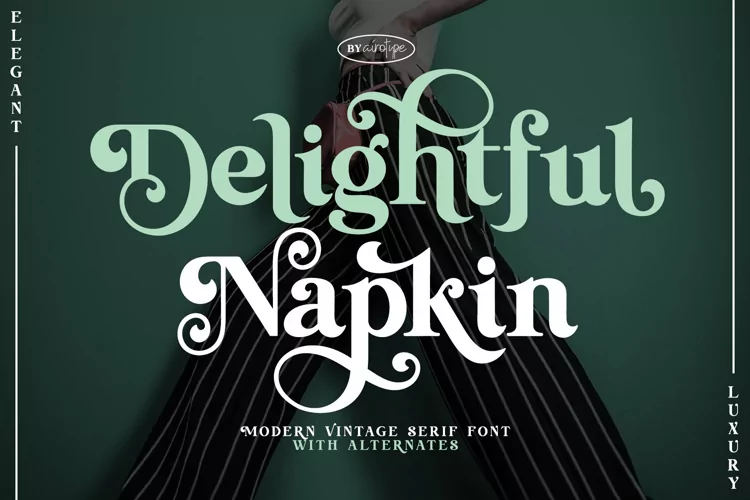 Delightful Napkin - Modern Vintage Serif Font