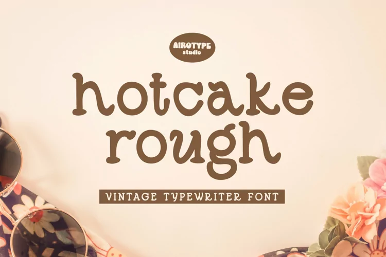 Hotcake Rough - Retro Typewriter Font