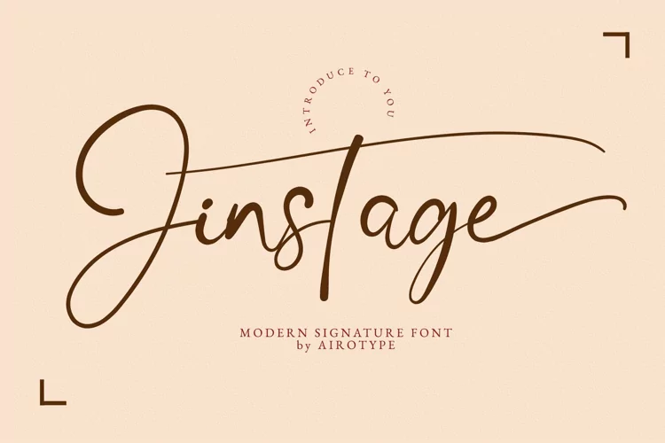 Jinstage Script - Ink Signature Font