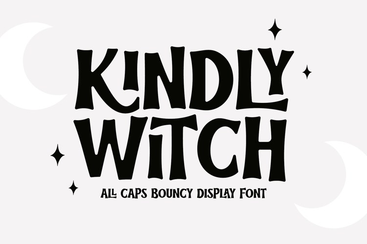 Kindly Witch - Bouncy Display Font