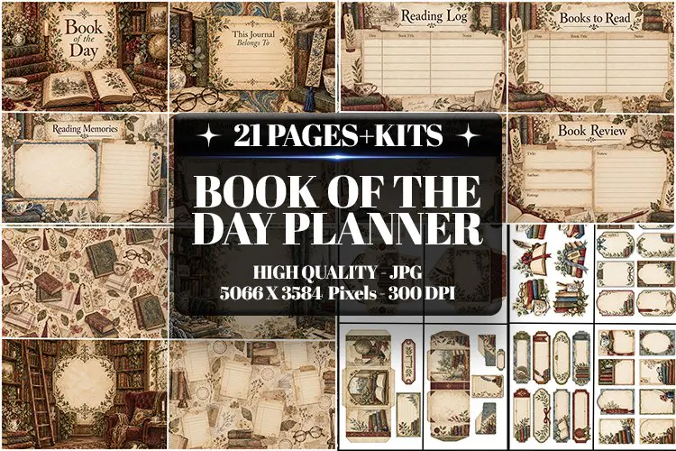 Book of the Month Junk Journal Kit| Junk Journal