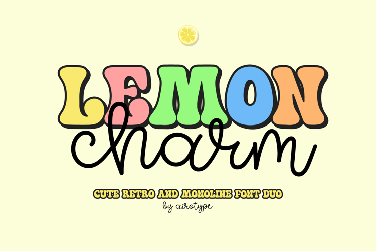 Lemon Charm - Cute Font Duo